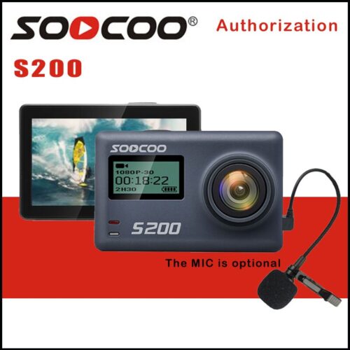SOOCOO S200 Action Sport Camera Ultra HD 4K 20MP NTK96660 Chip Cam IMX078 Sensor WiFi Gryo Voice Control Mic GPS Touch LCD Scree
