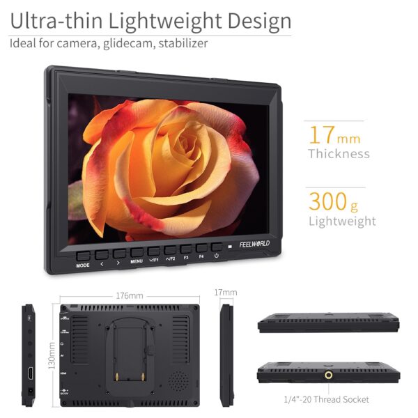 Feelworld FW759 7 Inch IPS 1280x800 Camera Field DSLR Video Monitor