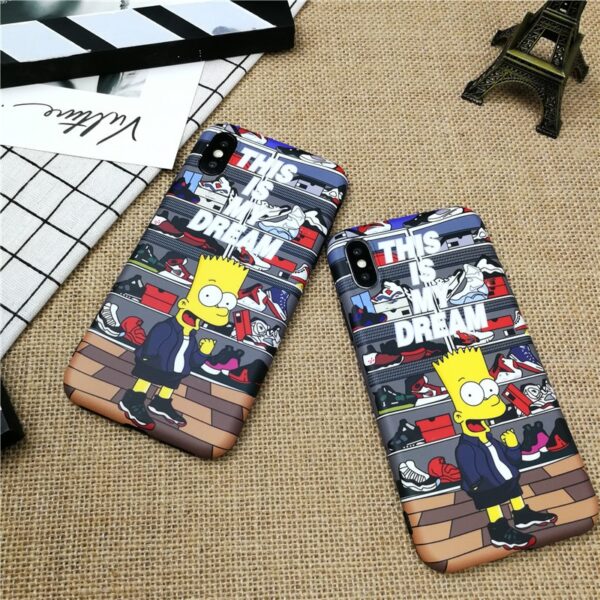 Soft Case For Iphone X 11 Pro Max Xs Xr 8 7 6 6s Plus Silicone Phone Cover Classic Cartoon Boy Bart Fundas Capa 11 Pro Max Case