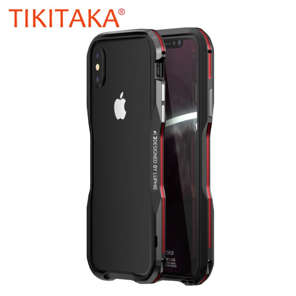 Aluminium Frame 360 Protective Armor Phone Case for iPhone X XS Max XR Cover Metal Bumper for iphone 7 8 Plus Case Coque