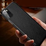 Genuine Leather phone back cove case for iPhone 11