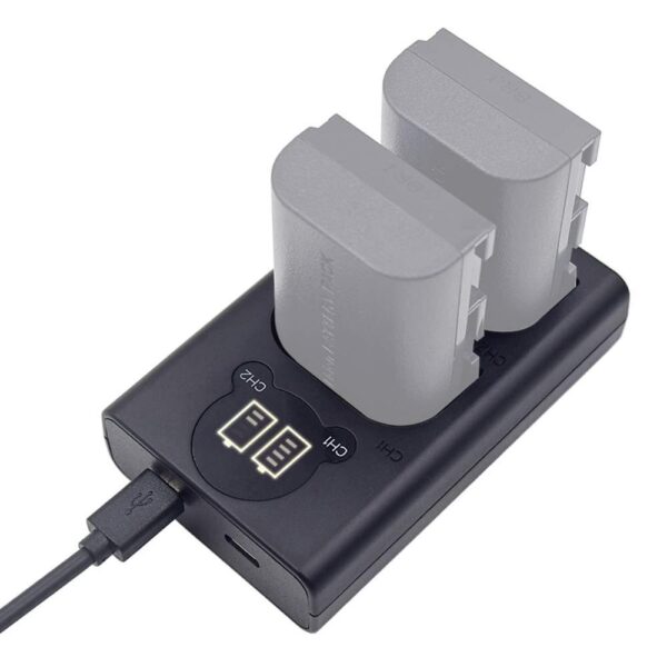 Dual LCD USB Battery Charger Compatible with for Canon 60D