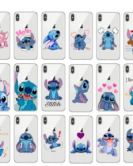 Phone Case for iPhone 11 Pro XS Max Cartoon Stitch Cover Soft Silicone Cases for iPhone X XR 8 7 6 6S Plus 5S SE Coque Cover