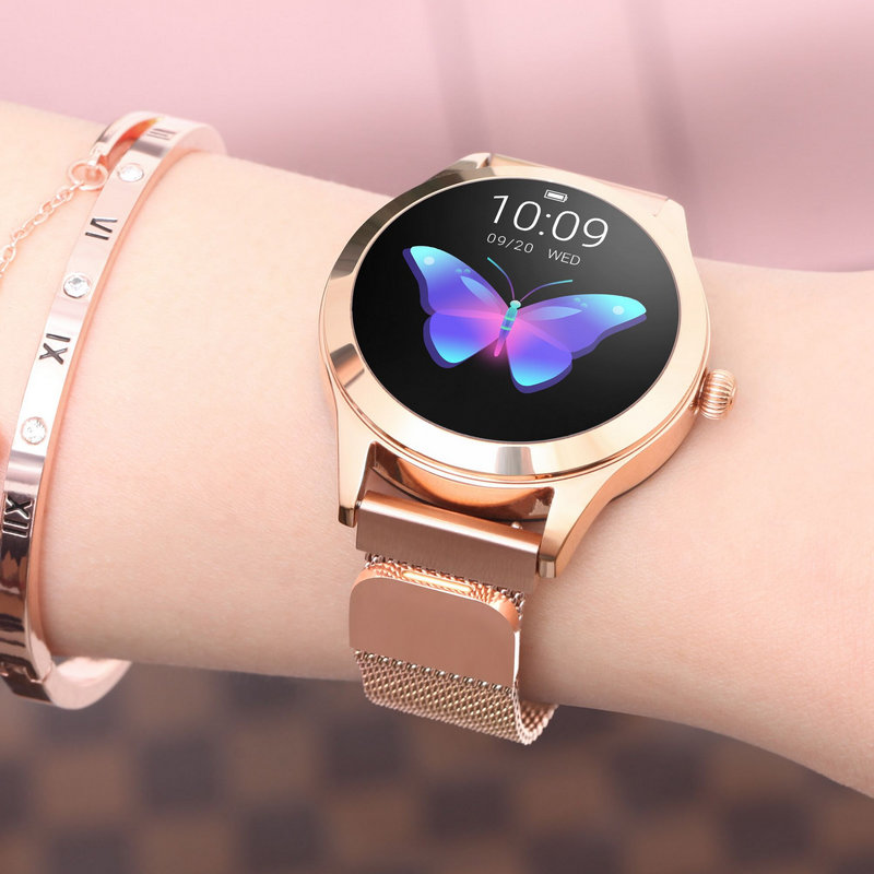 KW10 Smart Watch IP68 Waterproof Women Lovely Bracelet Heart Rate Monitor Sleep Monitoring Smartwatch Connect IOS Android band