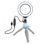 Dimmable Selfie LED Video Ring Light with Cold Shoe Tripod Ball Head for Tiktok