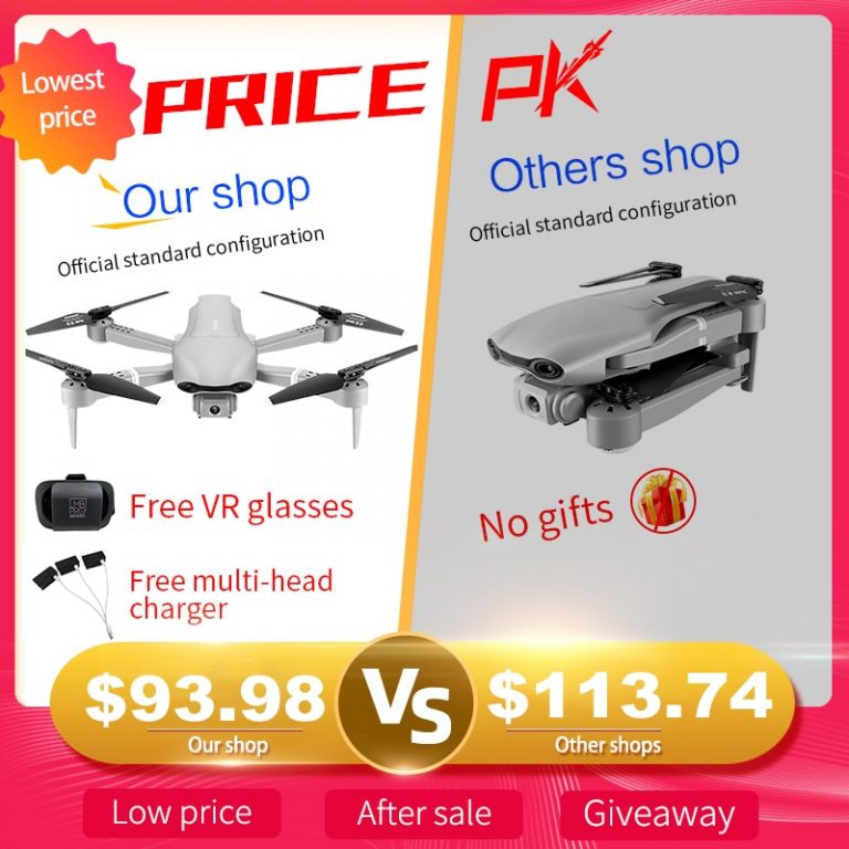 EW F3 drone GPS 4K 5G WiFi live video FPV quadrotor flight