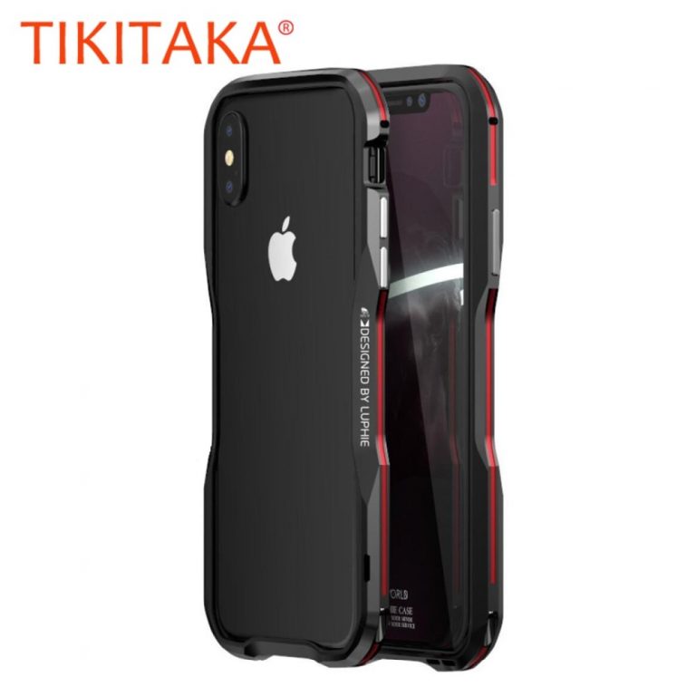 Aluminium Frame 360 Protective Armor Phone Case for iPhone X XS Max XR Cover Metal Bumper for iphone 7 8 Plus Case Coque 1 Aluminium Frame 360 Protective Armor Phone Case for iPhone X