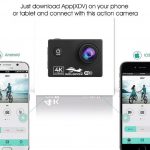 Action Camera 4K Ultra HD 60fps Wifi 16MP 2.0'' 170D Lens Underwater