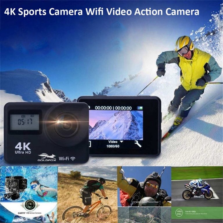 WiFi Action Camera 2.0" Touch Screen 12MP 170D Sports Camera 30M