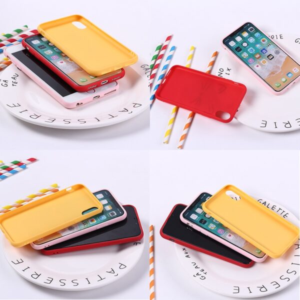 Cartoon Color Back Cover Funny Letter Quote Soft Phone Case