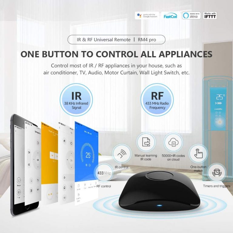 Automation Intelligent Universal WIFI+IR+RF switch Remote Controller