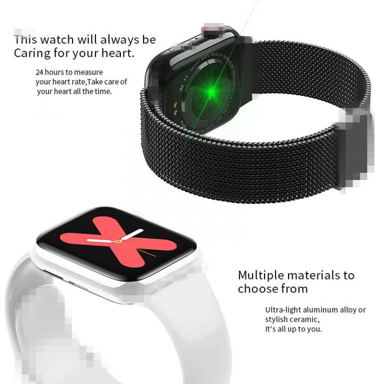 ECG Heart Rate Monitor W88 Smartwatch with Music and Bluetooth Call for Android & iPhone