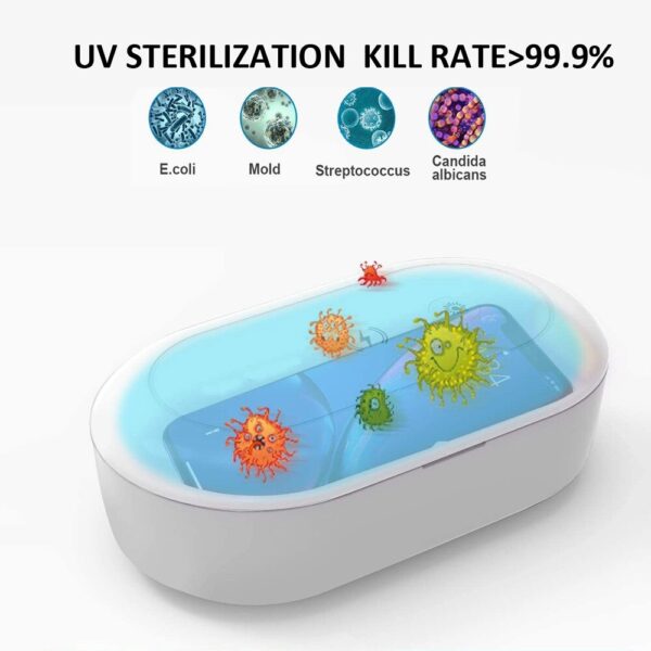 UV Phone Sanitizer Charger: Portable 3-in-1 Disinfection Station