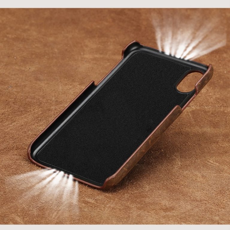 Genuine PULL-UP Leather phone case for iphone X 11 Pro Max XS XR
