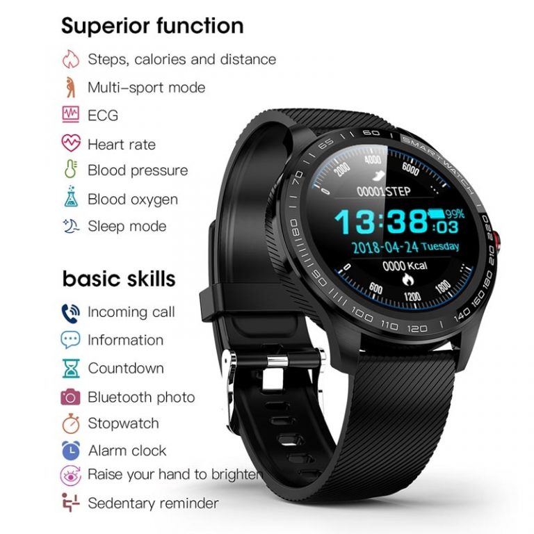 Band Sports Heart Rate Bluetooth Smartwatch Waterproof