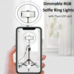 Selfie Ring Light RGB Video Ring Light With tripod for Vlog TikTok