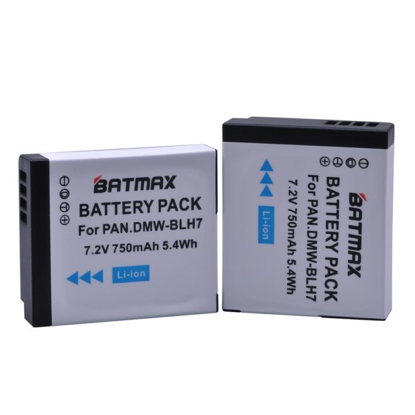 DMW-BLH7 BLH7E DMW-BLH7PP Battery+LCD USB Dual Charger for Panasonic Lumix DMC-GM5,DMC-GF7,DMC-GF8, GF9, LX10, LX15 2 Battery+LCD USB Dual Charger for Panasonic Lumix