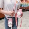 Cute Cartoon 3D Silicone Storage bag Phone Case For iPhone