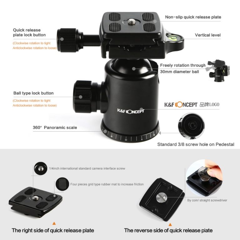Lightweight Camera Tripod of Flexible Aluminum with 2-section