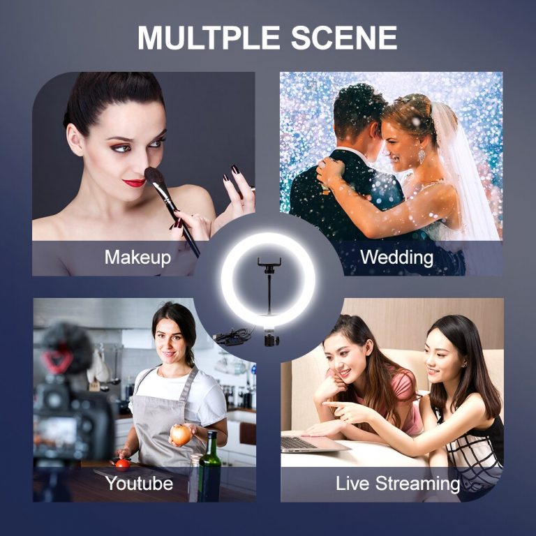 10 Inch Dimmable LED Selfie Tiktok Ring Light USB Ring Lamp Video