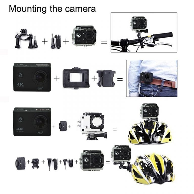 Explore the World with our Sports Action Camera - 4K Ultra HD, Waterproof, and WiFi Enabled for Epic Adventures
