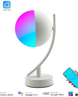 Tuya Smart APP WiFi Desk Lamp 16 Million Color Wireless Control Timer Alexa Compatible Night Light RGB DImmable for Smart Home