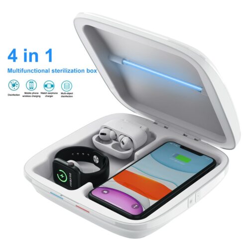 Karsah 4-in-1 UV Sterilizer Box: Compact, Portable, and Efficient - Keep Your Essentials Clean and Germ-Free! ?