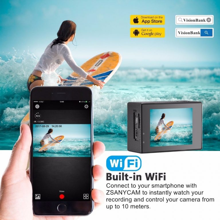 HD sport action digital camera, the waterproof Wi-Fi go pro cam