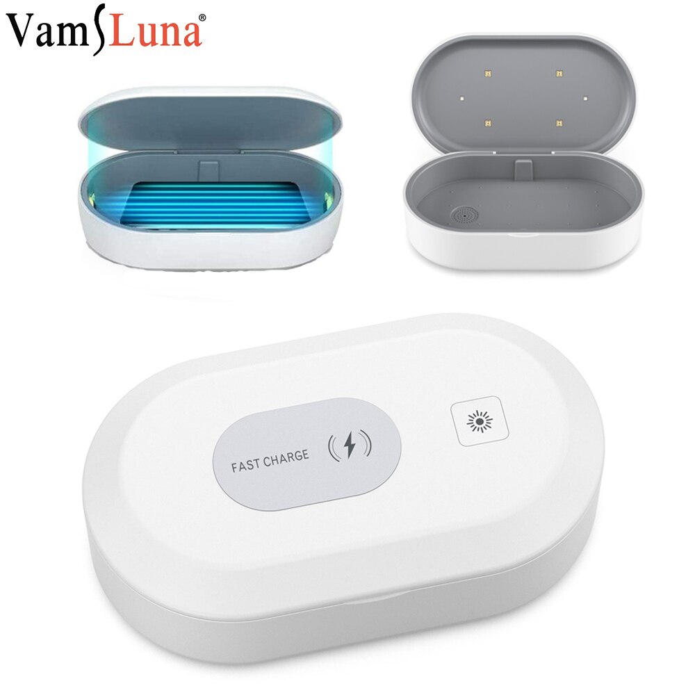 UV Disinfection Box UV Phone Sanitizer Charger Prevent Flu For Mobile PhoneHeadphones Mask Jewelry Sterilizer Kill 99.9% Virus