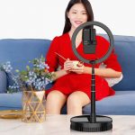 Ring LED Light Flexible Mobile Holder Tripod Bracket For Youtube Tiktok