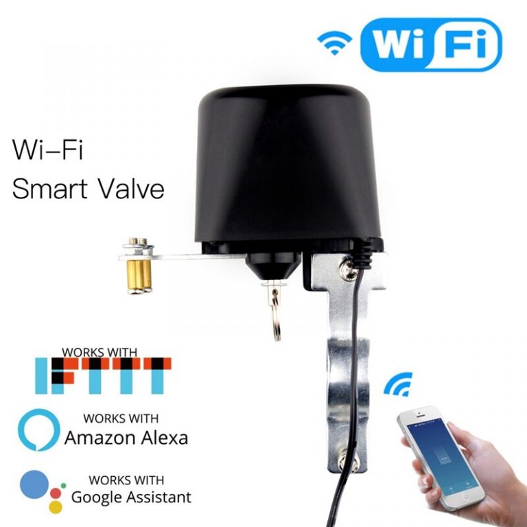 Wifi Smart Valve Controler for Home Automation System for Gas or Water Voice Control Smart Home Alexa Echo Google Home EU Plug