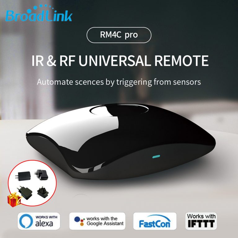Broadlink/Bestcon RM RM4 Pro 433mhz 315mhz RF IR WIFI Universal Remote Control Smart Home Autoamtion work with Google Home Alexa 1 Broadlink's Latest Universal Remote for Smart Home Automation - Works with Google Home, Alexa, and More