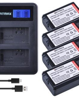 4pc NP-FW50 NP FW50 FW50 Battery+LCD USB Dual Charger for Sony A6000 5100 a3000 a35 A55 a7s II alpha 55 alpha 7 A72 A7R Nex7 NE