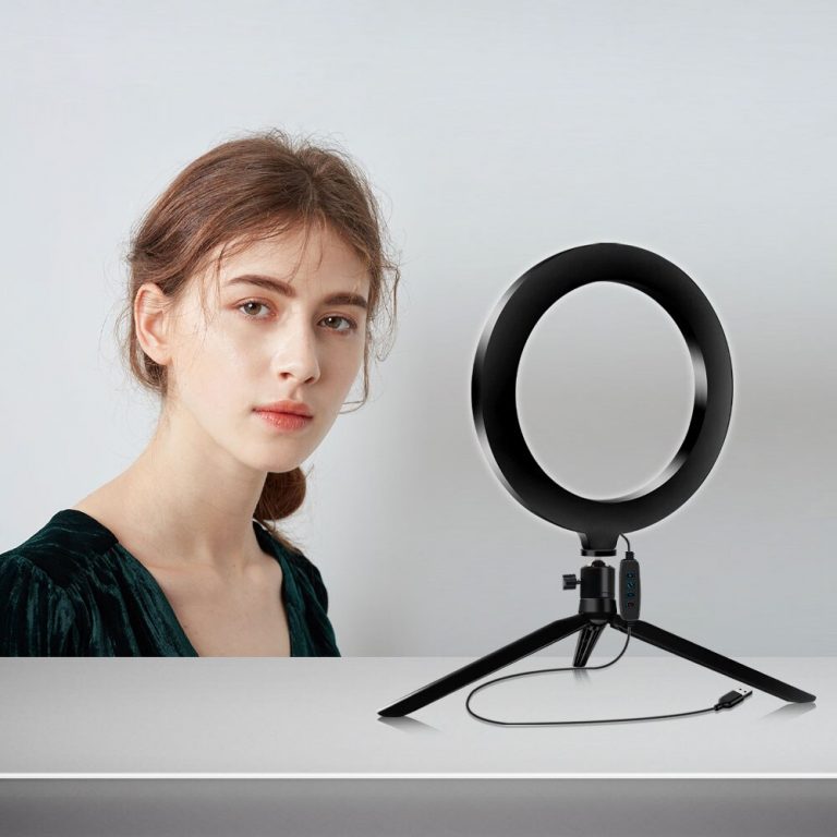 LED Ring Light with Tripod Bluetooth Remote for Makeup Artist