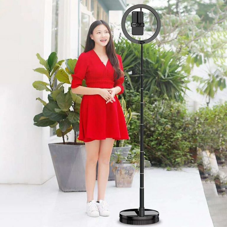 Ring LED Light Flexible Mobile Holder Tripod Bracket For Youtube Tiktok