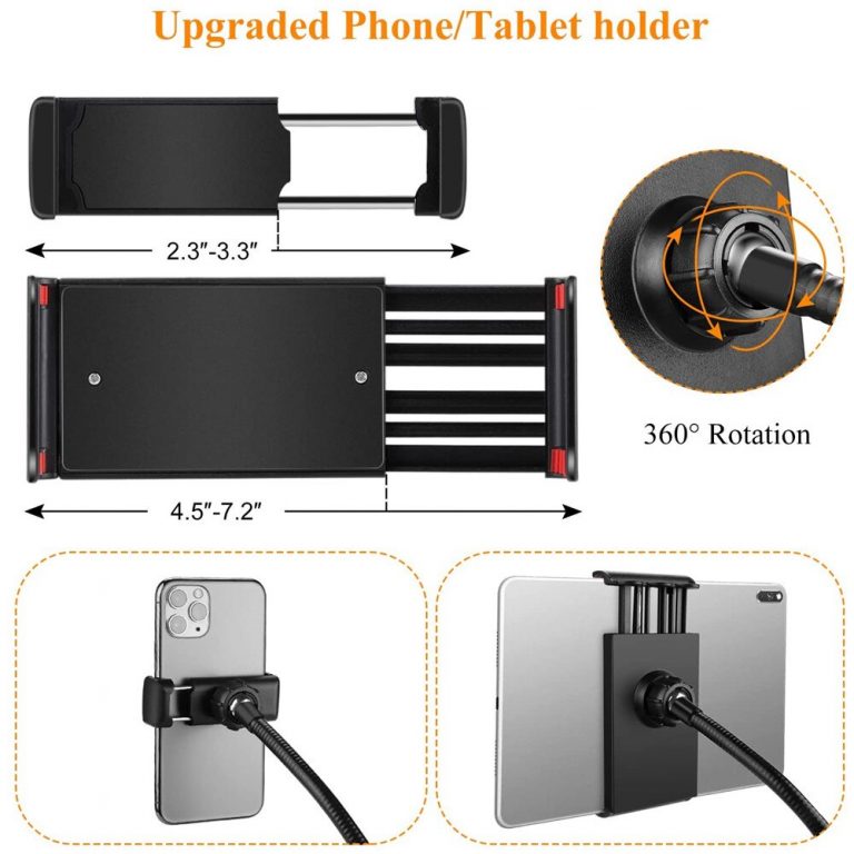 4 in 1 Multi-function Flexible Tiktok Live Video with 20cm LED Ring Flas