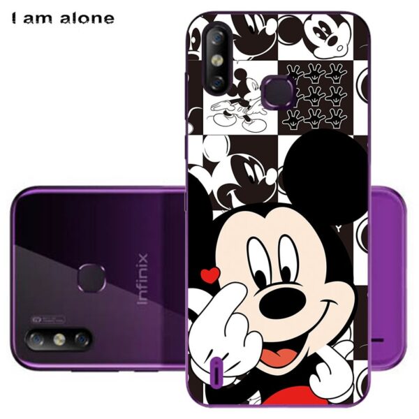 Phone Cases For Infinix Smart 4 X653 2019 6.6 inch Soft TPU Bags Mobile Cartoon Printed Cover Free Shipping 2 Phone Cases For Infinix Smart 4 X653 6.6 inch Soft TPU