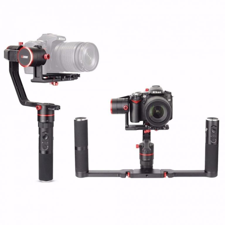 Feiyu a2000 Dual Hand Grip Kit 3-Axis Camera Gimbal FeiyuTech Alpha Stabilizer for Canon 5D Series SONY A7 With Carrying Case. 3 Feiyu a2000 Dual Hand Grip Kit 3-Axis Camera