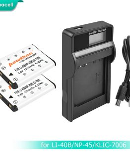 Bonacell NP-45,NP-45A NP-45S NP45,NP45A LI40B Battery+LCD Charger for Fujifilm FinePix Z30,Z10fd,Z250fd,Z110,Z700EXR,J10 L50