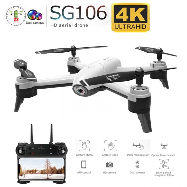 SG106 WiFi FPV RC Drone 4K Camera Optical Flow 1080P HD Dual Camera