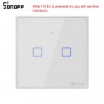 Wall Touch Switch With Border Smart Home 1/2/3 Gang RF433 Remote Switch Work