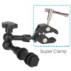 Adjustable Friction Articulating Magic Arm + Super Clamp Crab