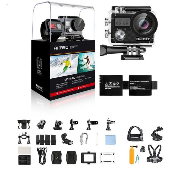 AKASO Brave 4 WIFI Ultra HD 4K Outdoor Action Camera HD Waterproof Camcorder Diving Underwater Bike Helmet Video Cam 2 Capture Adventures in Stunning Detail with the WIFI Ultra HD 4K Outdoor Action Camera