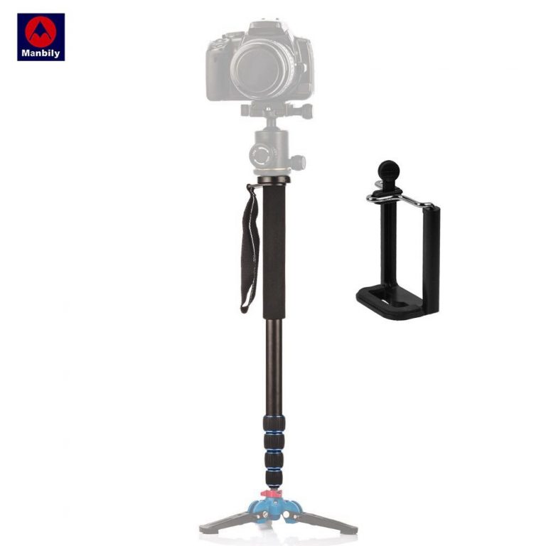 Manbily A-222 Portable Professional DSLR Camera Travel Monopod Tripod Stand Video Monopod 165cm for Canon Nikon Sony DV Phone Capture Stunning Shots On the Go with the A-222 Portable DSLR Camera Monopod Tripod Stand