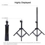 Lamp with 70cm Tripod Light Stand Dual Phone Clip for TikTok