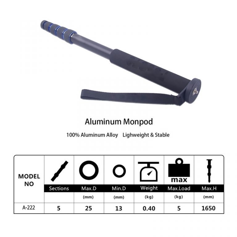 Portable Professional DSLR Camera Monopod