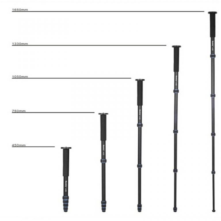 Camera Unipod Monopod Flip Lock w/3 Legs Base Tripod Stand