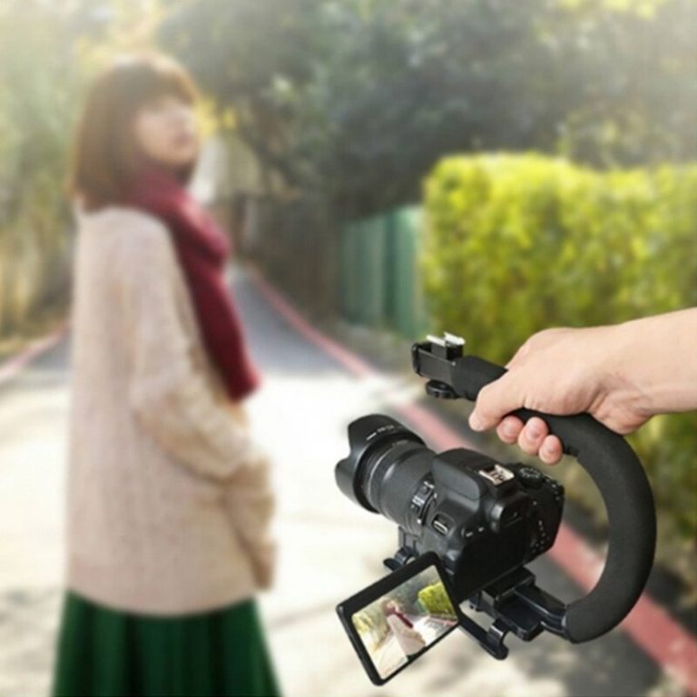 DV Hand Held C-Shaped Shooting Video Stabilizer Hand-held Low Frame Flash Stands Stabilizer
