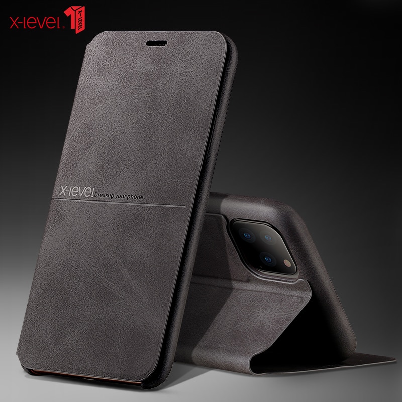 X-Level Premium Leather Cases For New iPhone 11 Pro XS Max XR X 8 8 6 6S 7 Plus Full Protective Bussiness Cover Case