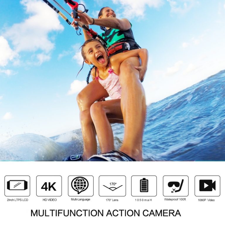 Ultra HD 4K 30fps 16MP WiFi 2.0" Underwater Waterproof Helmet